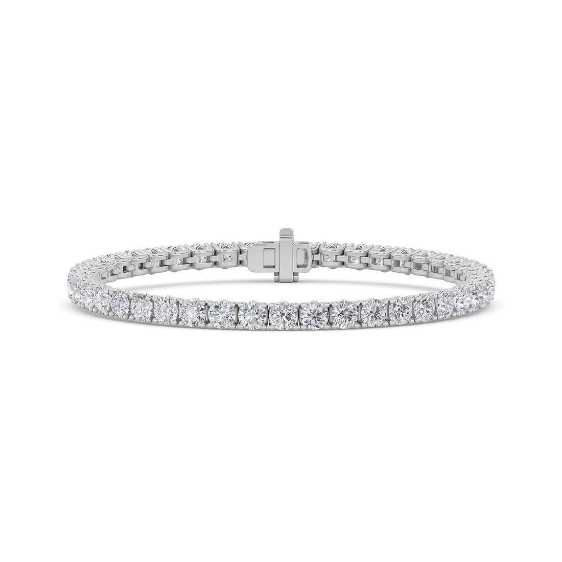 14K White Gold 10ctw Lab Diamond Tennis Bracelet