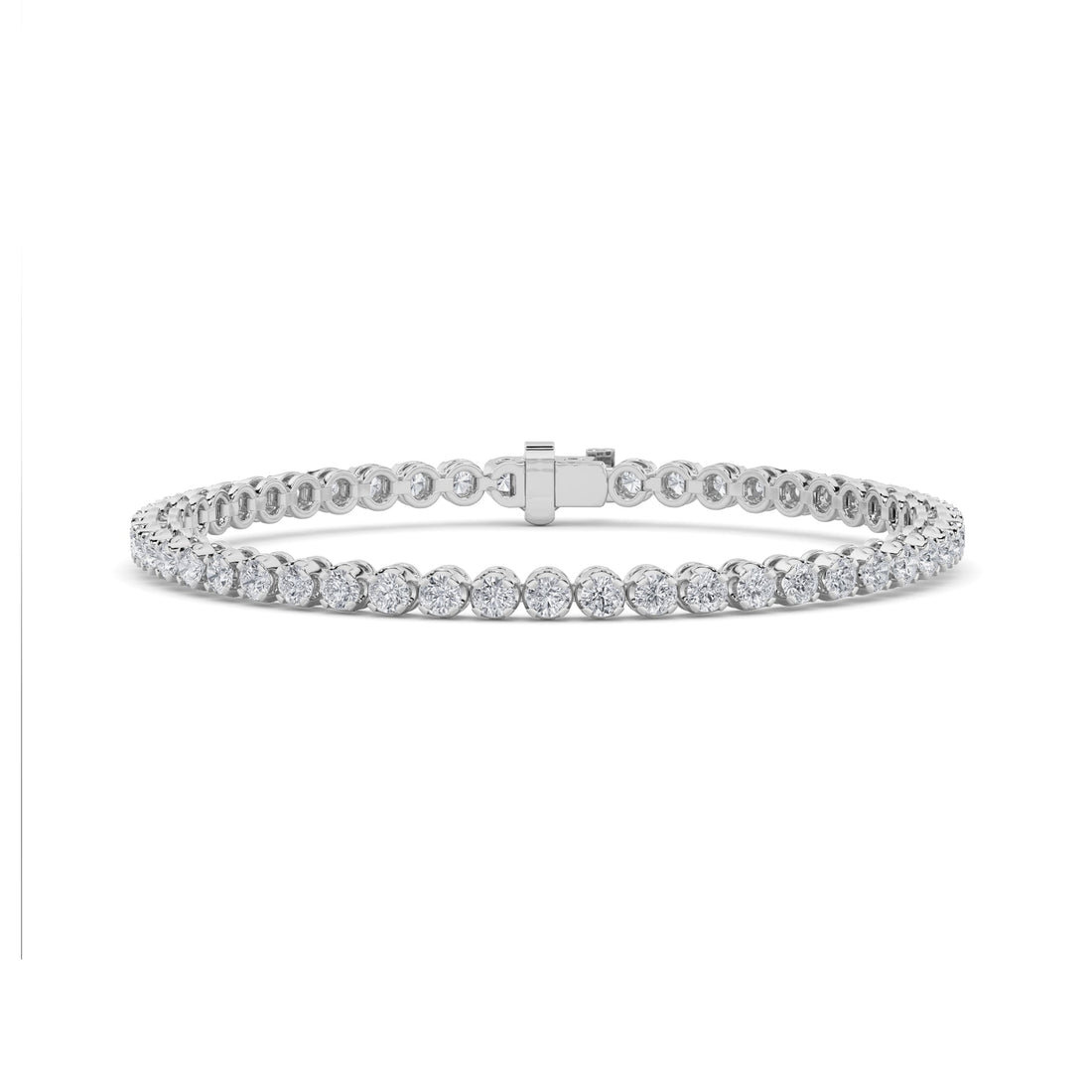 14K White Gold 12ctw Lab Diamond Tennis Bracelet