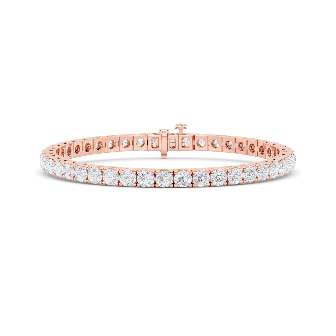 14K Rose Gold 10.25ctw Lab Diamond Tennis Bracelet