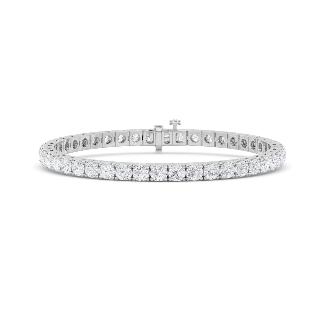 14K White Gold 10.3ctw Lab Diamond Tennis Bracelet