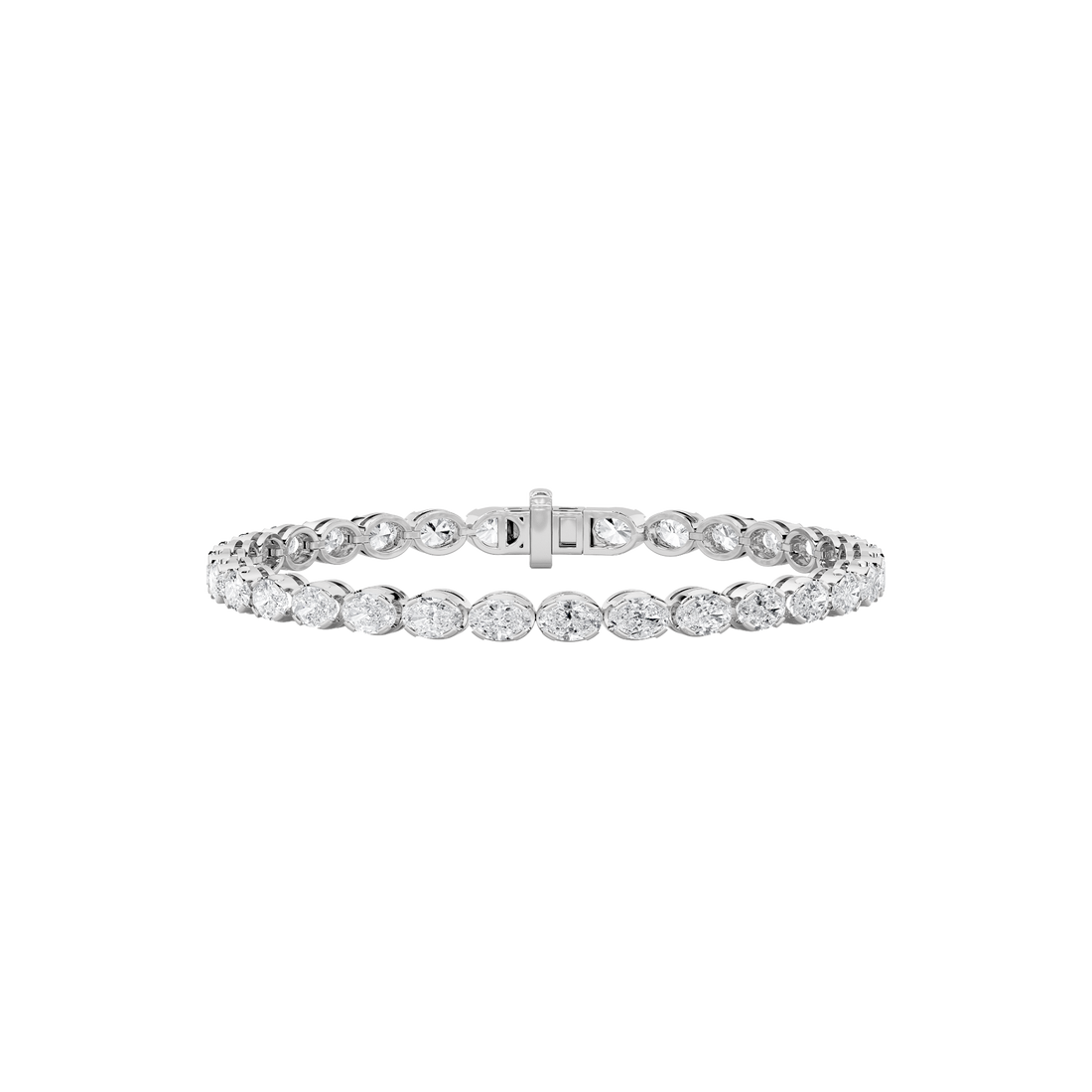 14K White Gold 12ctw Lab Diamond Tennis Bracelet