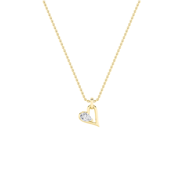 14K Yellow Gold 1ct Lab Diamond Pendant