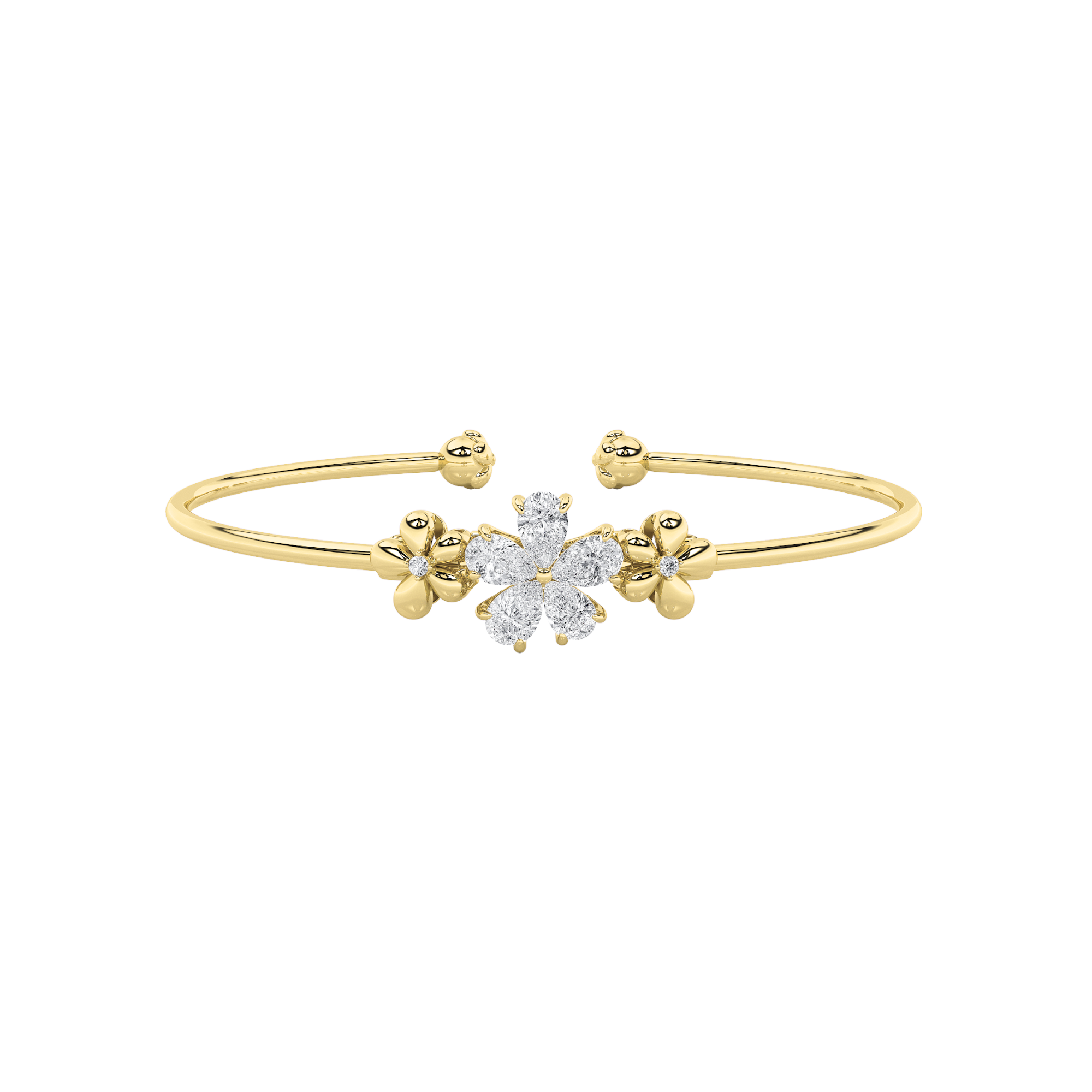 14K Yellow Gold 1.5ctw Lab Diamond Tennis Bracelet