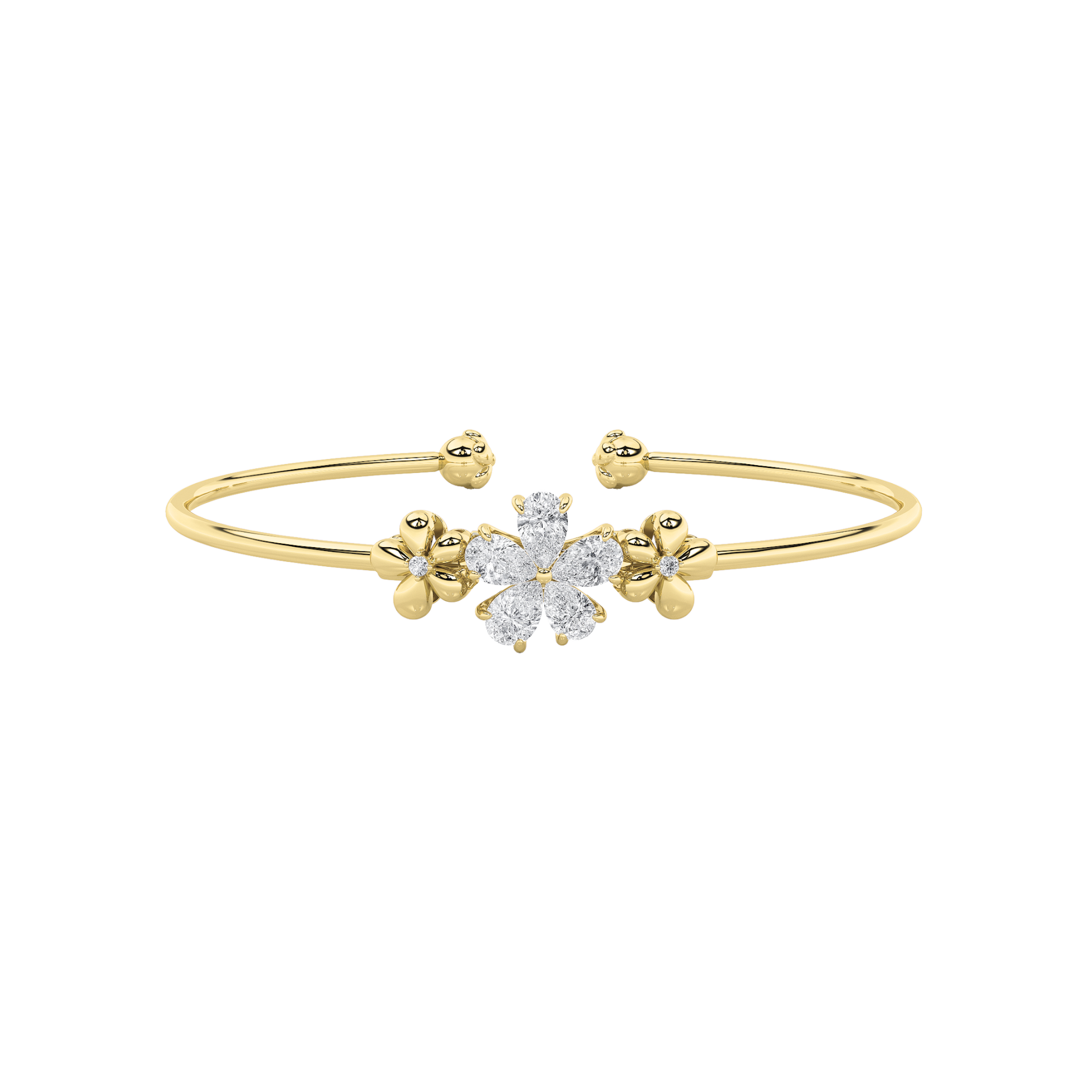 14K Yellow Gold 1.5ctw Lab Diamond Tennis Bracelet