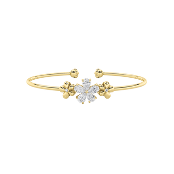 14K Yellow Gold 1.5ctw Lab Diamond Tennis Bracelet