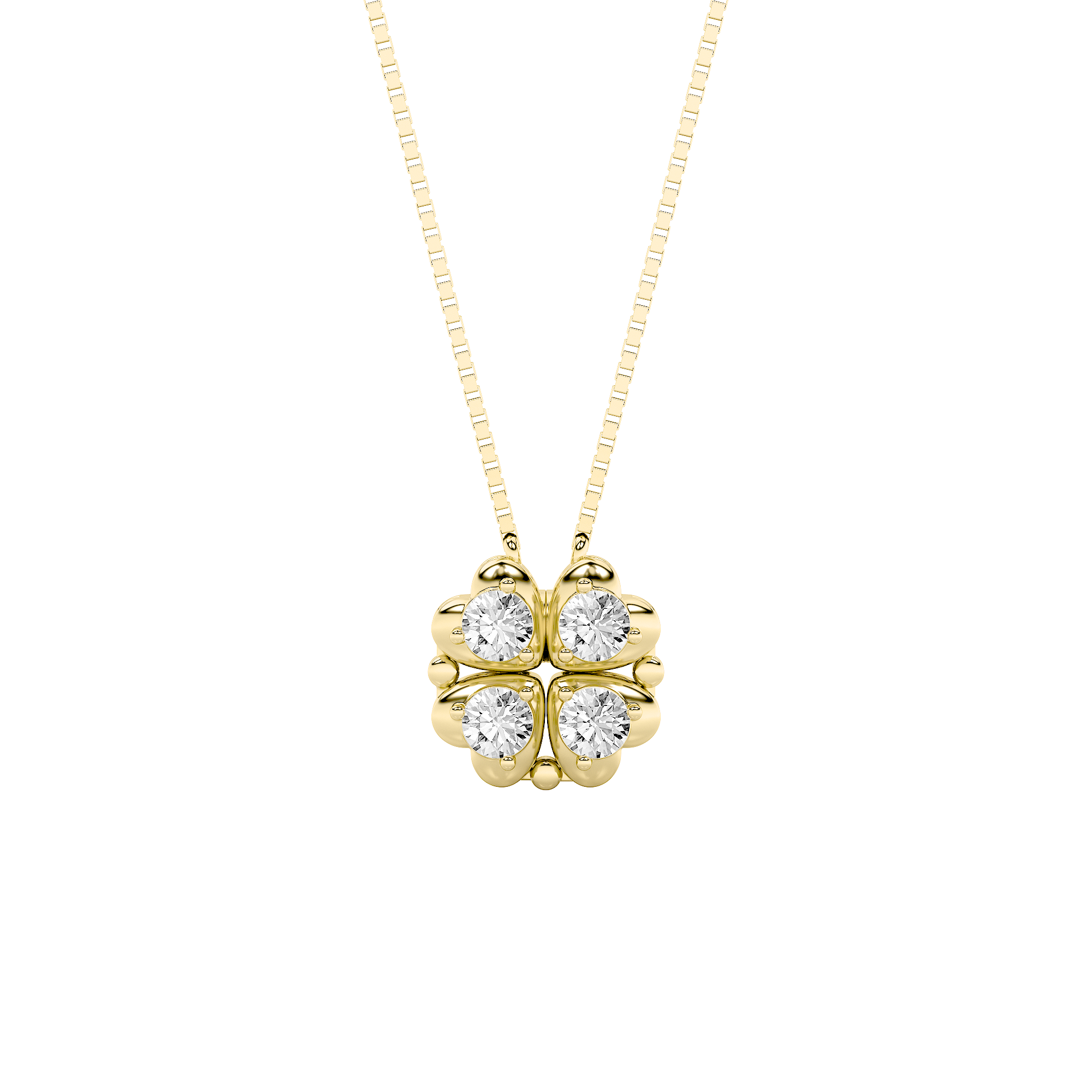 14K Yellow Gold 1ctw Lab Diamond Pendant Timeless Charm