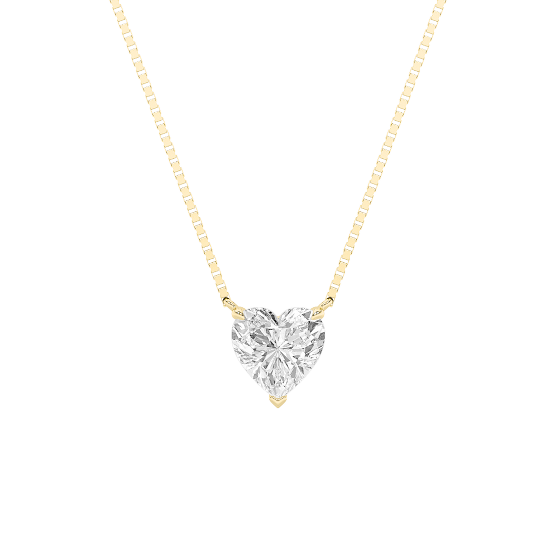 14K Yellow Gold Lab Diamond Pendant 1ctw