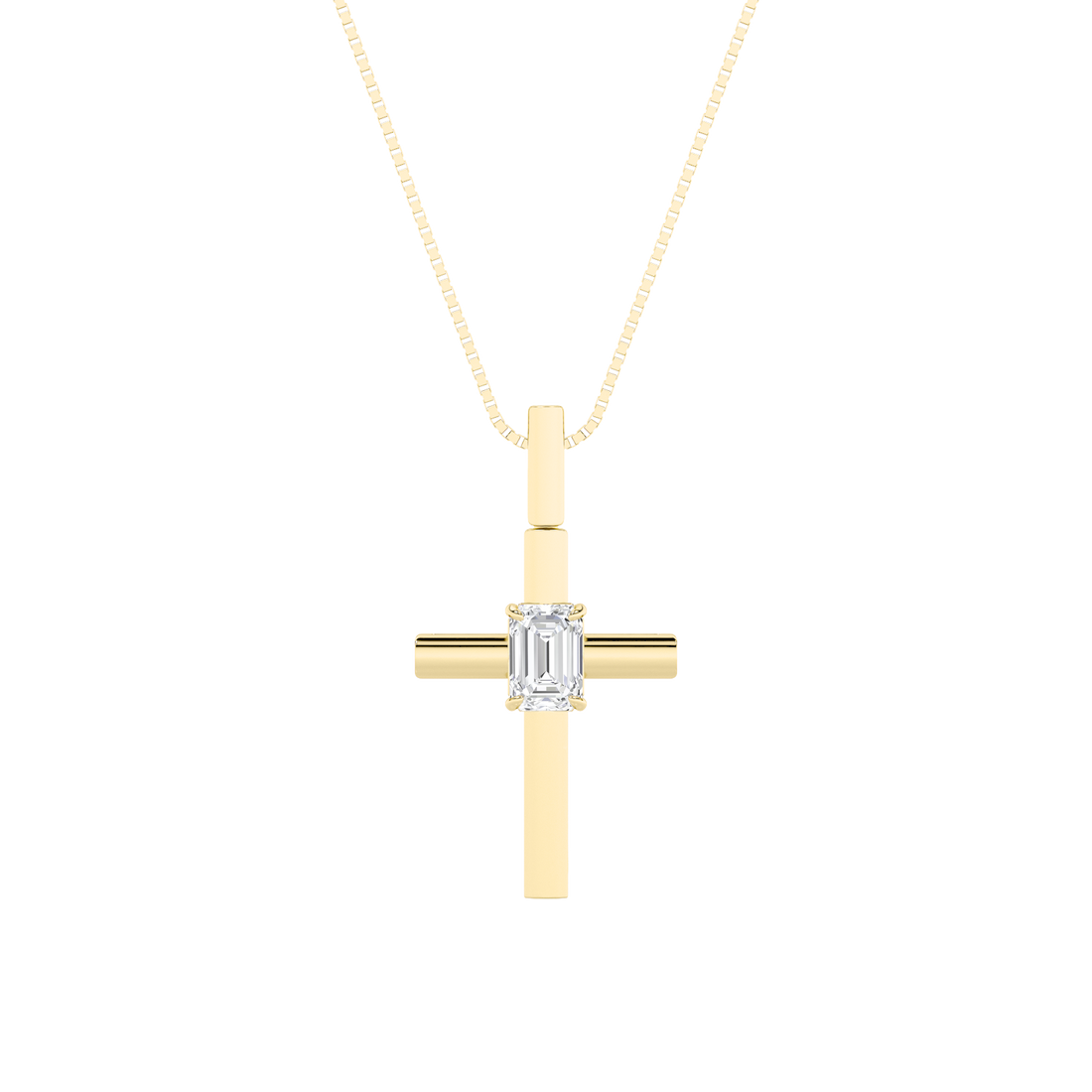 14K Yellow Gold 0.5ct Lab Diamond Pendant