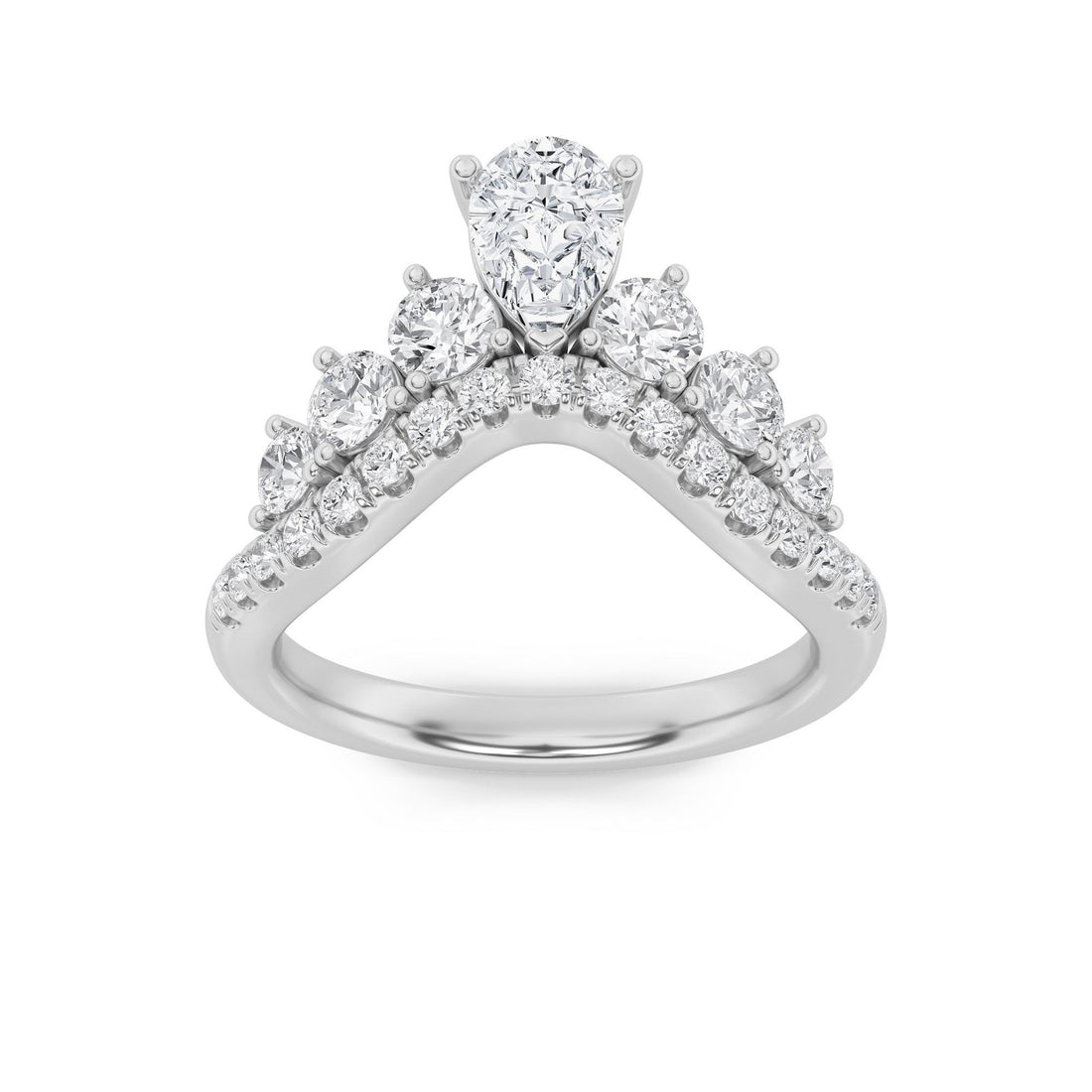 14K White Gold 1.5ctw Lab Diamond Solitaire Ring