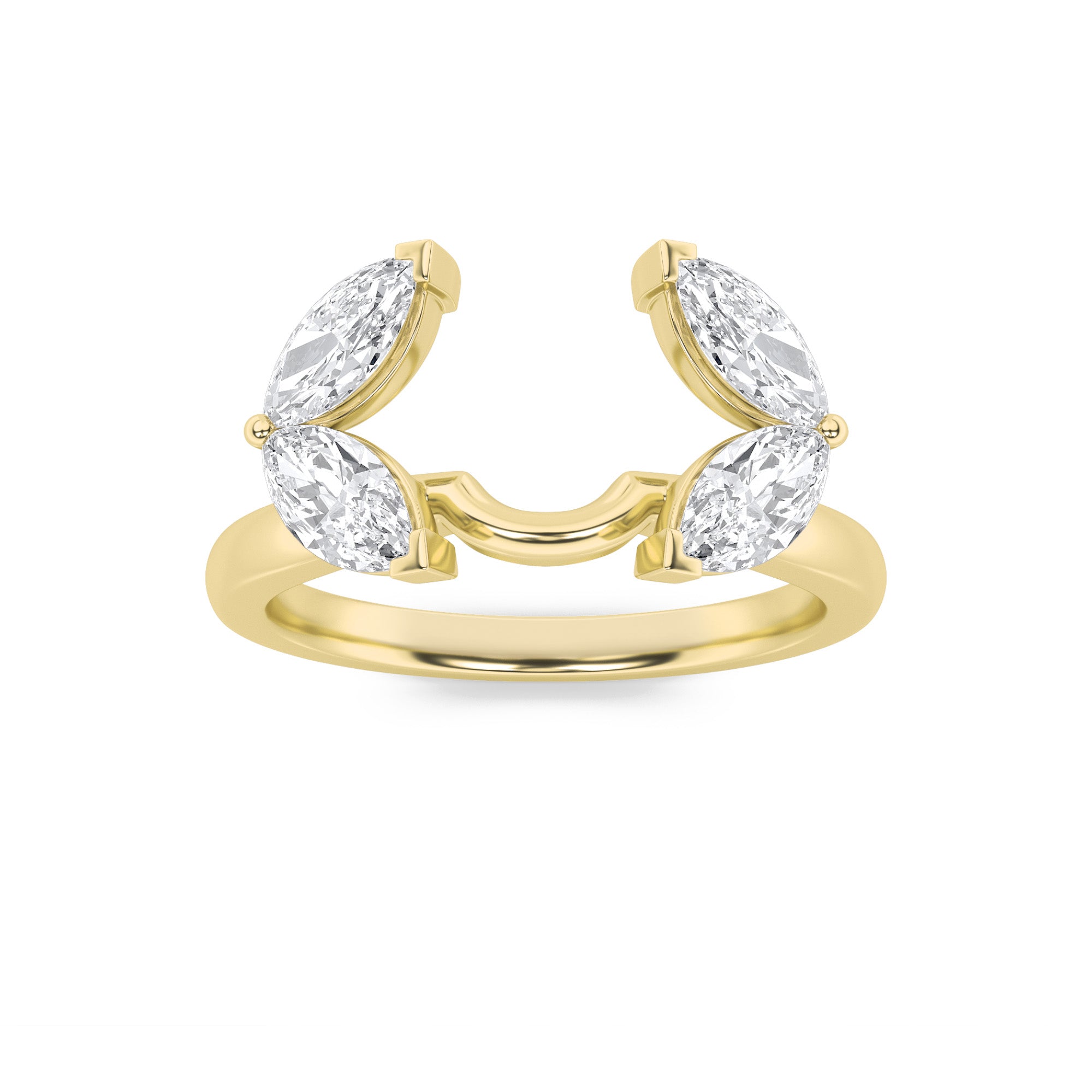 14K Yellow Gold 1ct F+VS Lab Diamond Ring, Sz 7