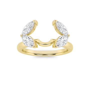 14K Yellow Gold 1ct F+VS Lab Diamond Ring, Sz 7