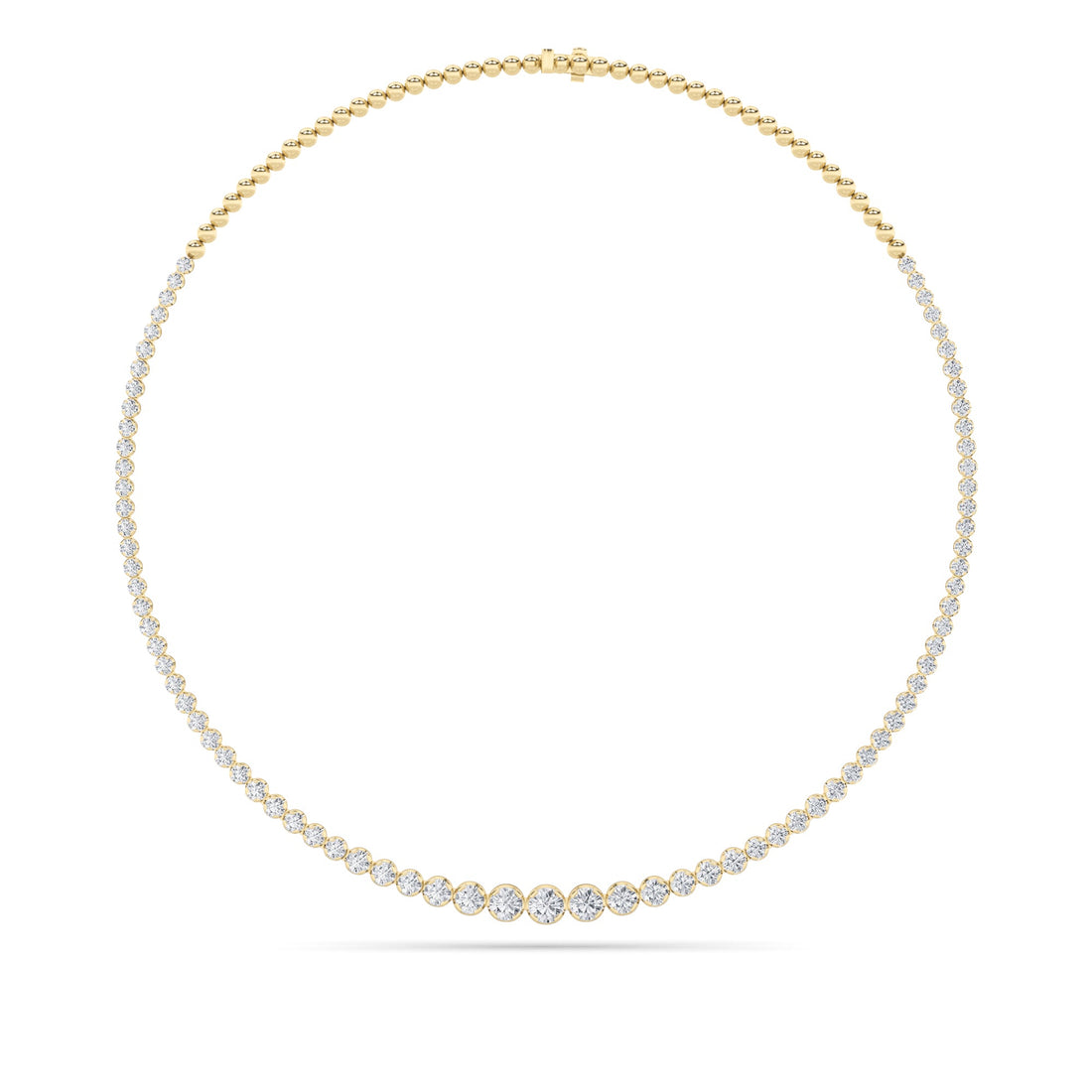 14K Yellow Gold 10ctw Lab Diamond Pendant Necklace