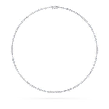 14K White Gold 9.5ctw Lab Diamond Necklace 18""