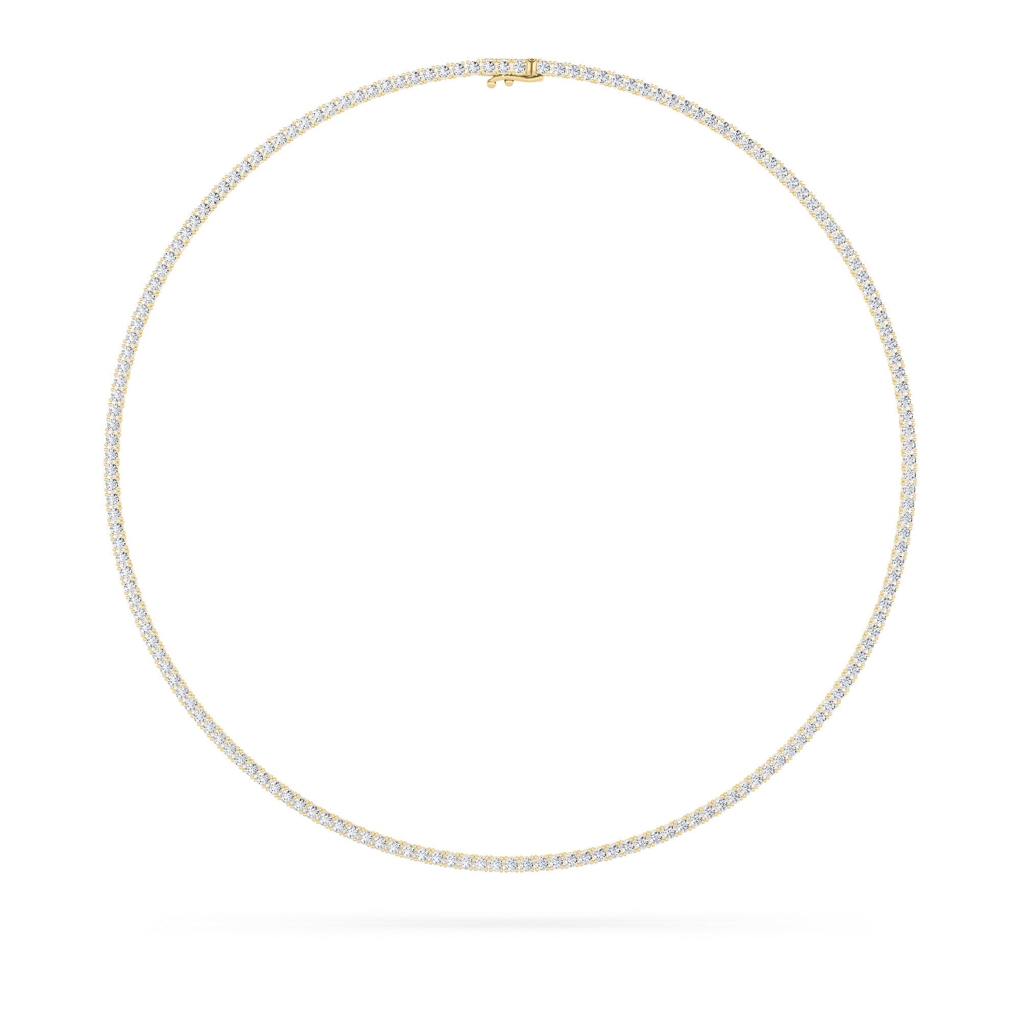 14K Yellow Gold 24ctw Lab Diamond Pendant Necklace