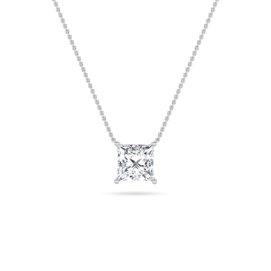 14K White Gold 1ctw F+VS Lab Diamond Pendant