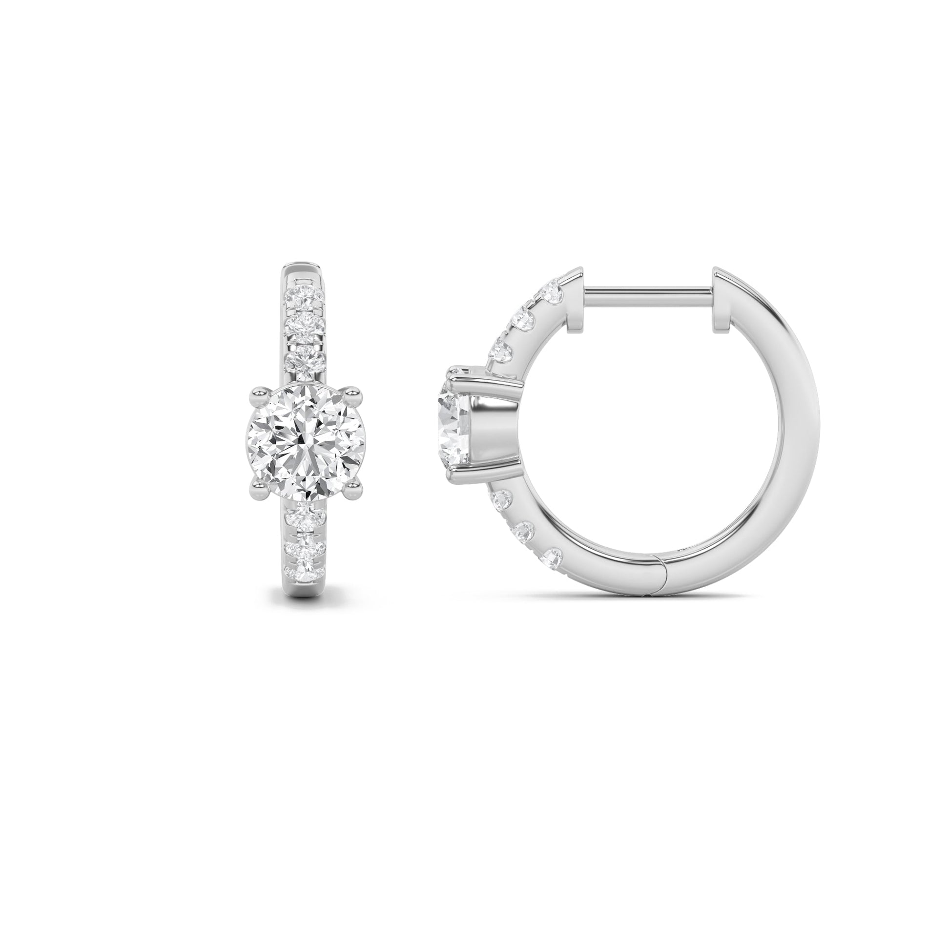 14K White Gold 1.5ctw Lab Diamond Stud Earrings