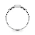 LAB GROWN DIAMOND 5 STONE FASHION RING WITH EMERALD CUT CENTER