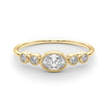 LAB GROWN DIAMOND 5 STONE FASHION RING WITH OVAL CENTER