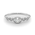 LAB GROWN DIAMOND 5 STONE FASHION RING WITH OVAL CENTER
