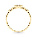 LAB GROWN DIAMOND 5 STONE FASHION RING WITH OVAL CENTER