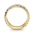 LAB GROWN DIAMOND SPLIT SHANK SWIRL BAND