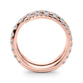 LAB GROWN DIAMOND SPLIT SHANK SWIRL BAND